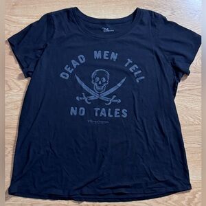 Torrid Disney Black 'Dead Men Tell No Tales' T-Shirt Size 3